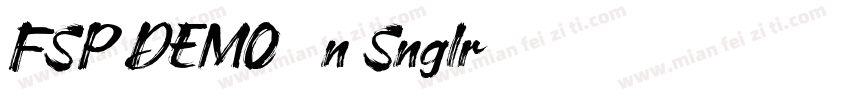 FSP DEMO - n Snglr字体转换
